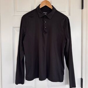 UNTUCKit Men's Charcoal Long Sleeve Polo